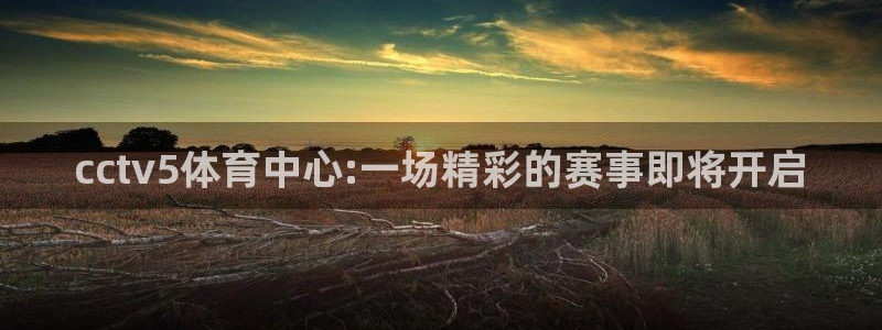 咪咕咪咕体育直播：cctv5体育中心:一场精彩的赛事即将开启